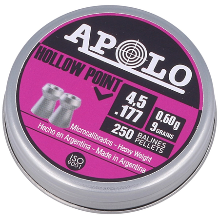 Śrut Apolo Hollow Point 4.5 mm, 250 szt. 0.60g/9.0gr (19201)
