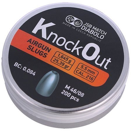 Śrut JSB KnockOut Slugs 0.216 / 5.5mm, 200szt (546122-200)