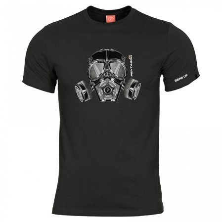 T-shirt Pentagon Ageron Gas Mask, Black (K09012-GM-01)