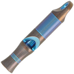 Gwizdek sygnalizacyjny We Knife Blue Titanium z linką Paracord (A-05BP)