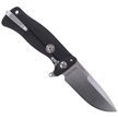 Nóż LionSteel SR11A Aluminum Black, Satin Blade (SR11A BS)