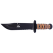 Nóż Martinez Albainox USMC wzór Ka-Bar Leather, Black Blade (31762)