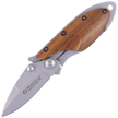 Nóż Maserin Onefold, AISI 440 C, Ebony wood, Plain, Frame-lock, Klip, 48 gr (550/SA)