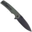 Nóż Sencut Sachse Green Micarta, Black Stonewashed 9Cr18MoV (S21007-2)