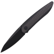 Nóż WE Knife Black Void Opus Black Titanium / Carbon Fiber, Black Stonewashed by Lundquist (2010V-1)