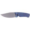 Nóż WE Knife Evoke Blue Titanium, Silver Bead Blasted CPM 20CV by Ray Laconico (WE21046-3)