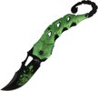 Nóż karambit Herbertz Solingen Skorpion Green Aluminium, Black Blade (581914)
