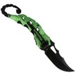 Nóż karambit Herbertz Solingen Skorpion Green Aluminium, Black Blade (581914)