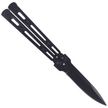 Nóż motylek Martinez Albainox Balisong Black Steel, Black Blade (02145)