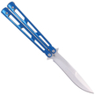 Nóż motylek Martinez Albainox Balisong Blue Steel, Satin Finish (02143)