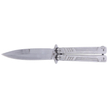 Nóż motylek Martinez Albainox Balisong Grey Steel, Satin Finish (02144)